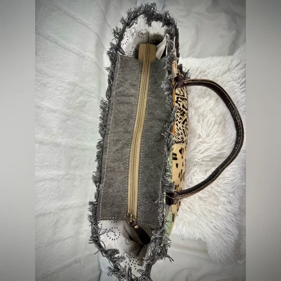 SOLDMyra‎ Bag Artemis Canvas & Hairon Bag S-5204 - Picture 4 of 14